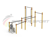 Спортивный комплекс для инвалидов-колясочников GTO-D19_76mm 89 108