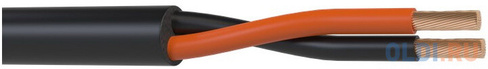Кабель акустический Wize [WSC12300HF] 300 м, 14 AWG HighFlex, 4 мм2, диаметр 11мм, медь 120 x 0,2 мм, черный, бухта