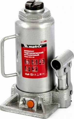 Домкрат бутылочный MATRIX 12 т, h подъема 230–465 мм [50768]