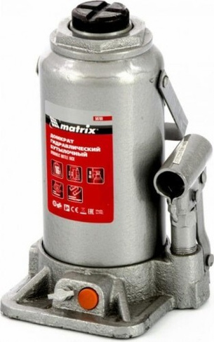 Домкрат бутылочный MATRIX 16 т, h подъема 230–460 мм [50769]