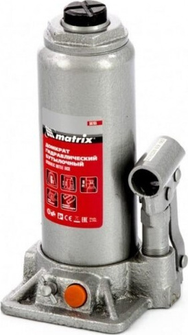 Домкрат бутылочный MATRIX 6 т, h подъема 216–413 мм [50765]
