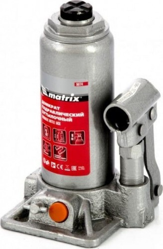 Домкрат бутылочный MATRIX 3 т, h подъема 178–343 мм, в пласт. Кейсе [50774]