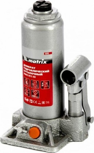 Домкрат бутылочный MATRIX 4 т, h подъема 194–372 мм [50763]