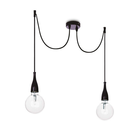 Подвесной светильник Ideal Lux MINIMAL SP2 NERO OPACO 112671