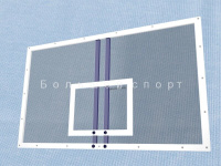 Щит баскетбольный игровой цельный из оргстекла 8 мм "эконом", 1800х1050 мм на металлической раме