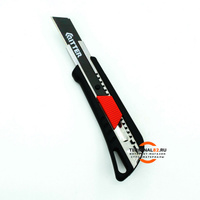 Нож Ritter Ultra с выдвижными лезвиями 18 мм (сталь SK2 Black) ABS пластик Soft-touch, усиленный