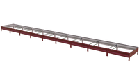 Удачная грядка длина 9 метров ширина 0.8 метра высота 20 см 3005 винно-красный