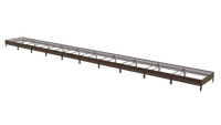 Удачная грядка длина 10 метров ширина 0,65 метра высота 20 см 8017 шоколадно-коричневый