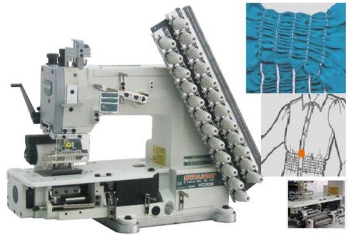 Многоигольная прямострочная швейная машина Siruba VC008-12064P/VSC/DVU