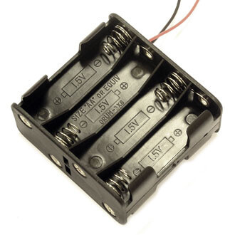 Отсек для батареек BH 383 4х1+4х1шт. х АА (двухсторонний)