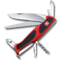 Складной нож Victorinox RangerGrip 55, функций: 12, 130мм, красный / черный, коробка картонная [0.9563.c ]