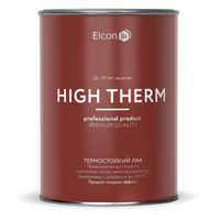 Лак Elcon, High Therm, 00-00002950, бесцветный, для внутренних и наружных работ, 1 л
