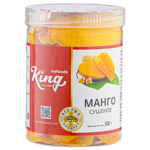 Сушеное манго King Nafoods Банка 500 гр