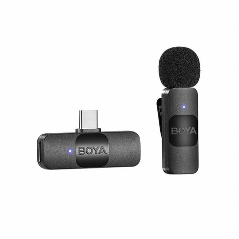 BOYA BY-V10 USB-C Ультракомпактная беспроводная микрофонная система с частотой 2,4 ГГц 1736