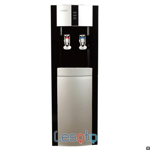Напольный кулер с холодильником LESOTO 16 L-B/E black-silver