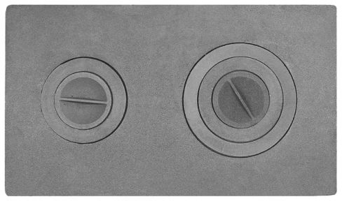 Плита 2х-конфорочная П2-3 Р 710х410 мм