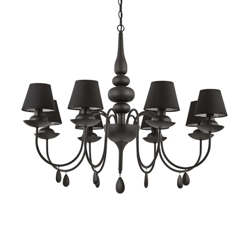 Люстра Ideal Lux BLANCHE SP8 NERO 111896