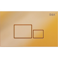 Клавиша смыва D&K Quadro DB1519003 Золото матовое