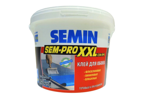 Клей для обоев SEMIN SEM-PRO XXL / СЕМ-ПРО ХХЛ, 5 кг
