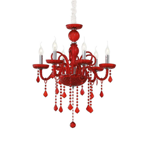 Люстра Ideal Lux GIUDECCA SP6 ROSSO 027418