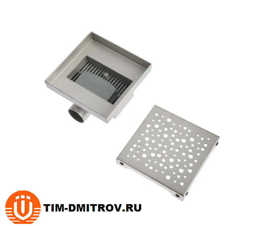 Трап металлический 150х150 мм с боковым выпуском TIM BAD411502 от ...