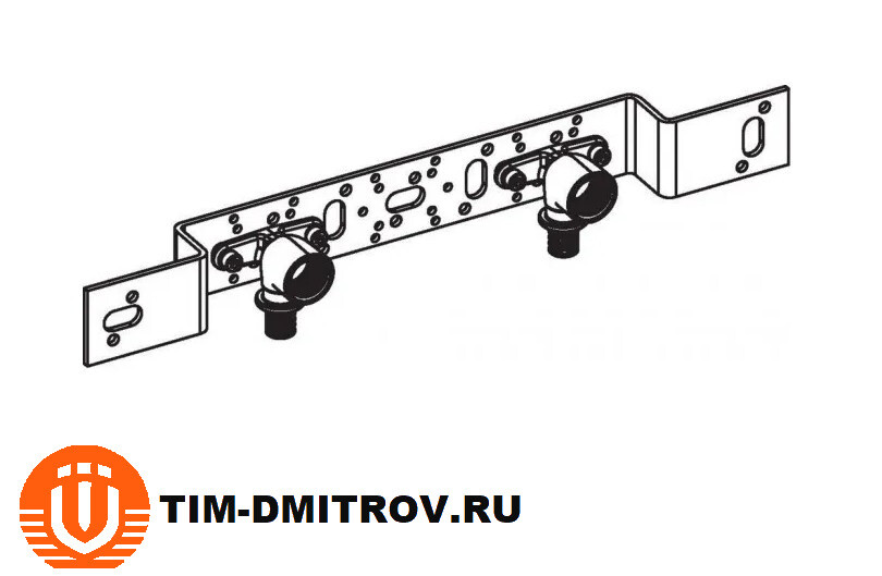 Кронштейн планка для водорозеток 75/150 с амортизаторами TIM FZ075/150R ...