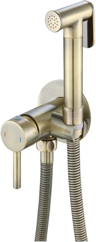 Гигиенический душ со смесителем Haiba HB5511-4 бронзовый матовый