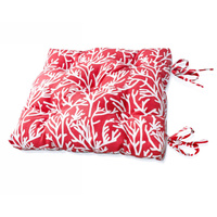 Подушка на стул Corals - S цвет: красный (50х50)