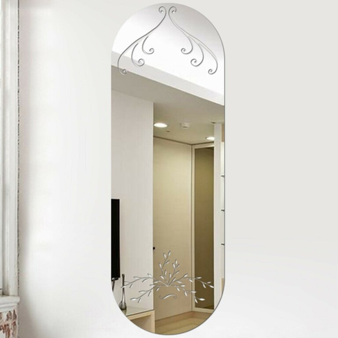 Зеркало настенное, наклейки интерьерные, зеркальные, декор на стену, панно 45 х 15 см TAKE IT EASY