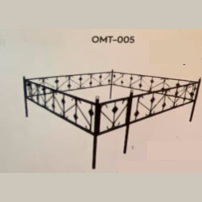 Оградка ритуальная эконом ОМТ 005
