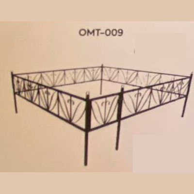 Оградка ритуальная эконом ОМТ 009