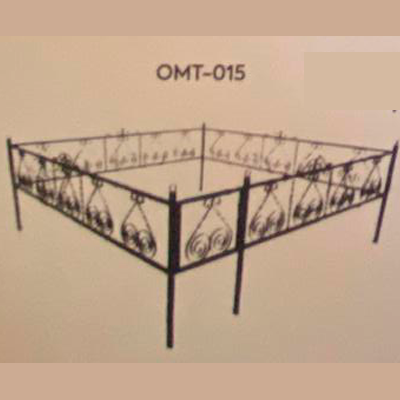 Оградка ритуальная эконом ОМТ 015
