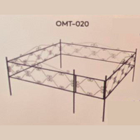 Оградка ритуальная эконом ОМТ 020
