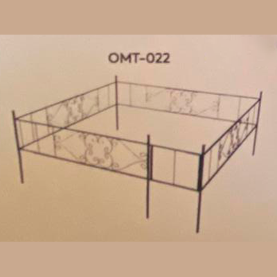 Оградка ритуальная эконом ОМТ 022
