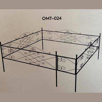 Оградка ритуальная эконом ОМТ 024