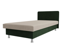 Кровать Мальта, велюр, бежевый, зеленый M-lion мебель