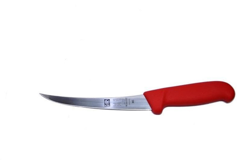 Нож обвалочный 150/290мм изогнутый полугибкое лезвие красный SAFE Icel | 28400.3856000.150