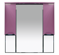 Зеркало-шкаф Misty Жасмин 105 розовый с подсветкой