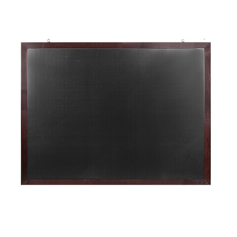 Доска для мела магнитная 90х120 см черная деревянная окрашенная рамка Россия BRAUBERG 236893