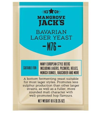 Дрожжи Mangrove Jack's Bavarian Lager M76, 10г