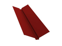 Планка ендовы верхней 115х30х115 0,45 PE с пленкой RAL 3011 коричнево-красный