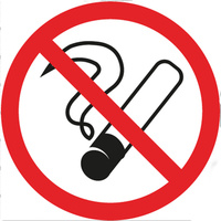 Табличка ПВХ информационный знак «Курить запрещено» 200х200мм "Rexant"
