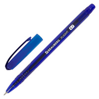 Ручка шариковая масляная BRAUBERG "Flight", СИНЯЯ, корпус синий, узел 0,7 мм, линия письма 0,35 мм, 143343