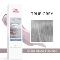 Тонер для натуральных седых волос True Grey (2915, 06, Steel Glow Medium, 60 мл) Wella (Германия)